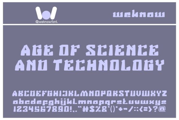 Age of Science and Technology: A Futuristic Display Font for Bold Branding