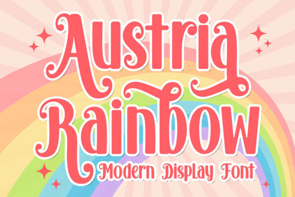 Austria Rainbow: The Display Font for Modern Campaigns