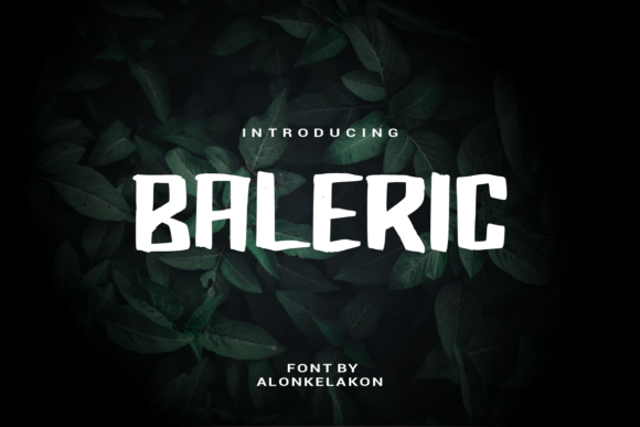 Baleric: A Cool Paint Brushed Display Font for Web Design