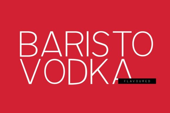 Baristo Vodka: The Elegant Display Font for Premium Branding
