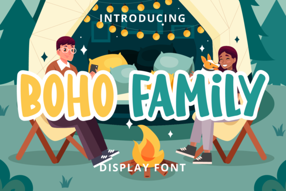 Boho Family: A Playful Display Font for Editorial Design