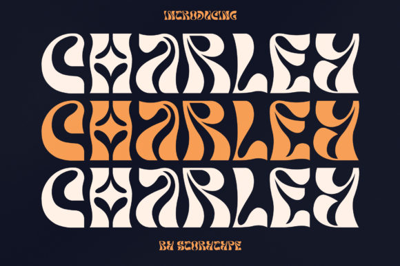 Charley Font: The Wavy Display Typeface for Makers