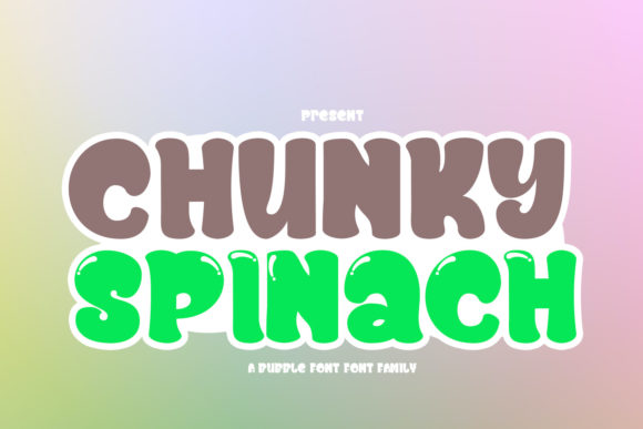 Chunky Spinach: The Friendly Display Font for Bold Campaigns