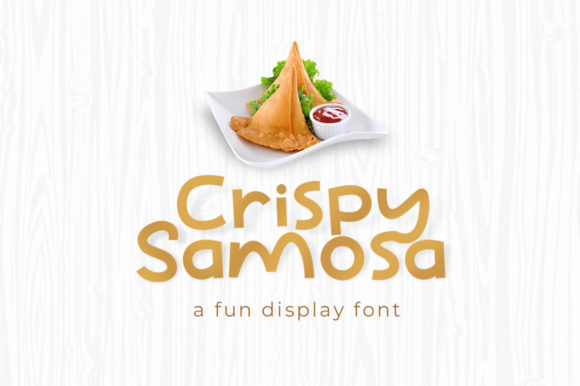 Crispy Samosa: A Playful Display Font for Editorial Design