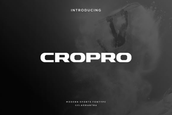 Cropro: A Modern Display Font for Editorial Impact