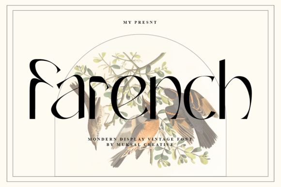 Farench: A Modern Display Font with Vintage Soul