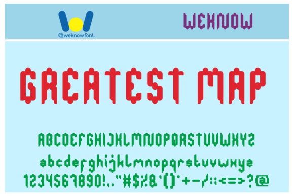 Greatest Map: A Fancy Display Font for Makers