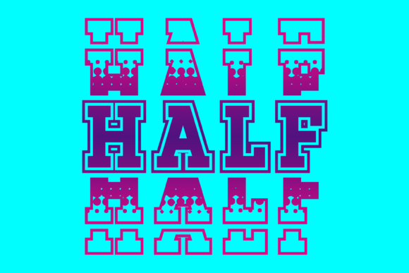 Half: A Modern Display Font for Editorial Design