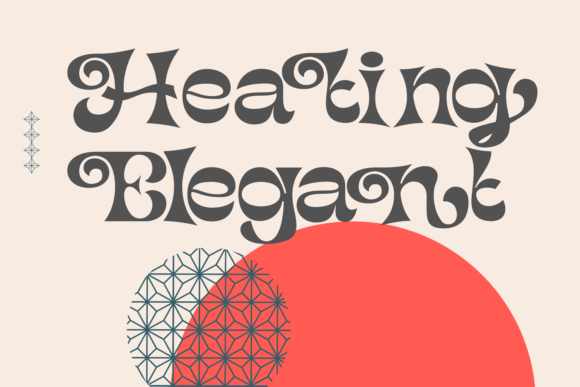 Heating Elegant Font: A Bold Retro Serif for Web Design