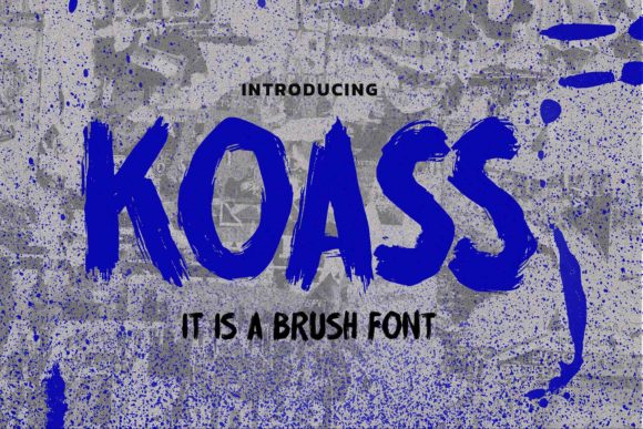 Koass: A Brush Display Font for Bold Business Branding