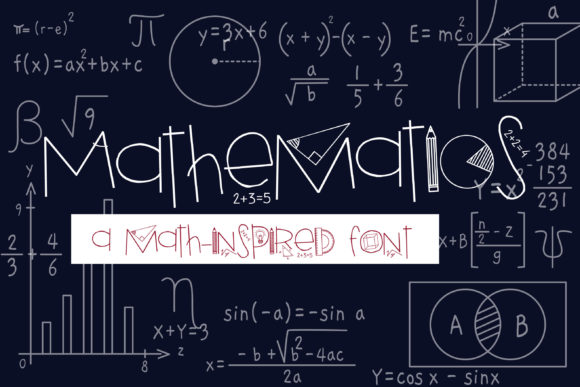 Mathematics Display Font for Modern Web Branding