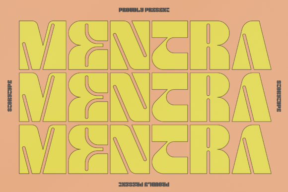 Mentra: A Cool Outlined Display Font for Modern Brands