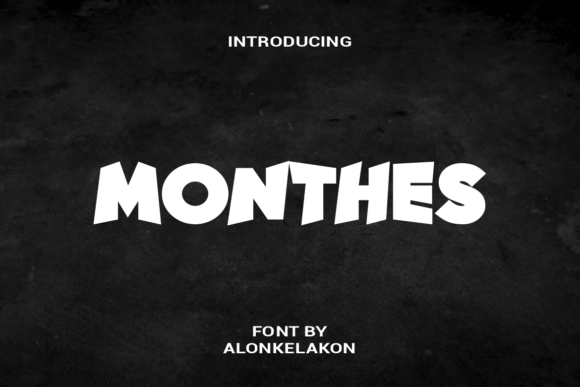 Monthes: The Bold Display Font for Modern Branding