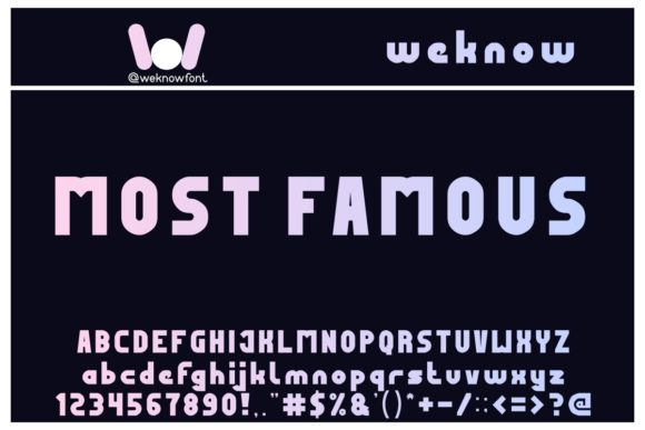 Most Famous Font: A Futuristic Display for Luxury Design
