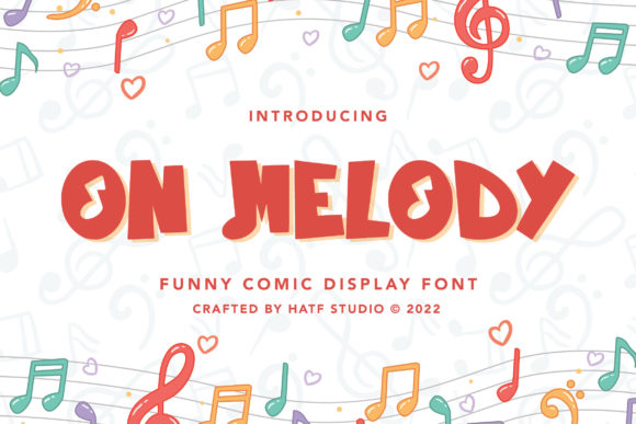 On Melody: A Playful Display Font for Modern Editorial Design