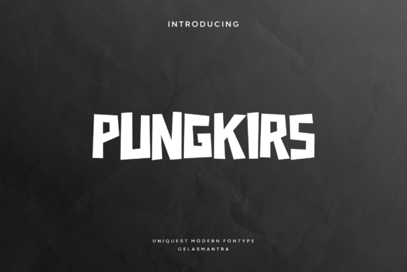 Pungkirs: A Playful Display Font for Modern Makers