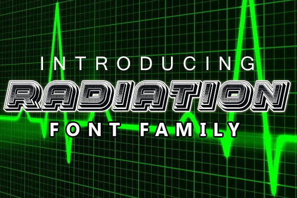 Radiation: A Bold Display Font for Makers