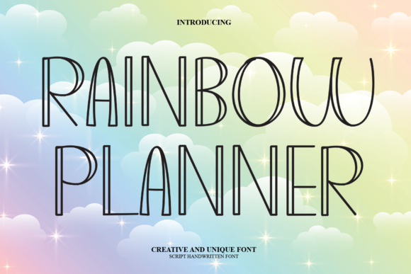 Rainbow Planner: The Handwritten Display Font for Viral Content