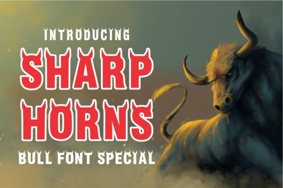 Sharp Horns: A Bold Display Font for Editorial Impact