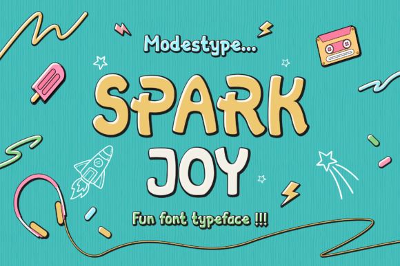 Spark Joy Font: The Perfect Display Typeface for Makers