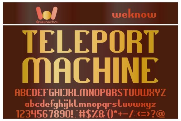Teleport Machine: A Bold Display Font for Modern Branding