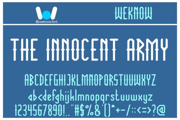 The Innocent Army: A Bold Display Font for Makers