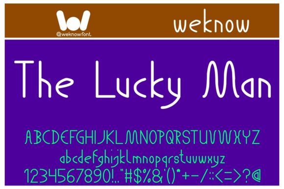 The Lucky Man: A Cool Display Font for Brand Identity
