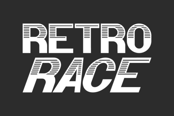 Using Retro Race for Bold Web Headlines