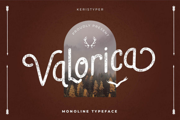 Valorica: A Modern Vintage Display Font for Web Design