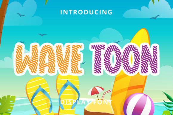 Wave Toon: A Playful Display Font for Creative Branding